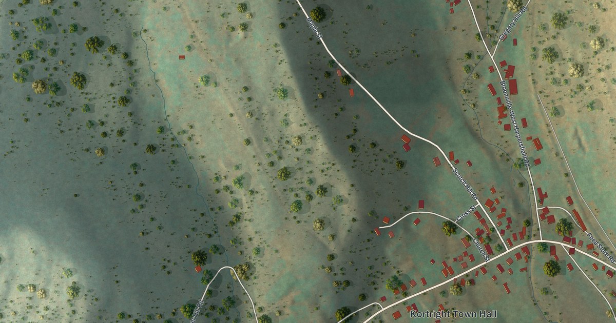 Map of Bloomville, New York in 2026