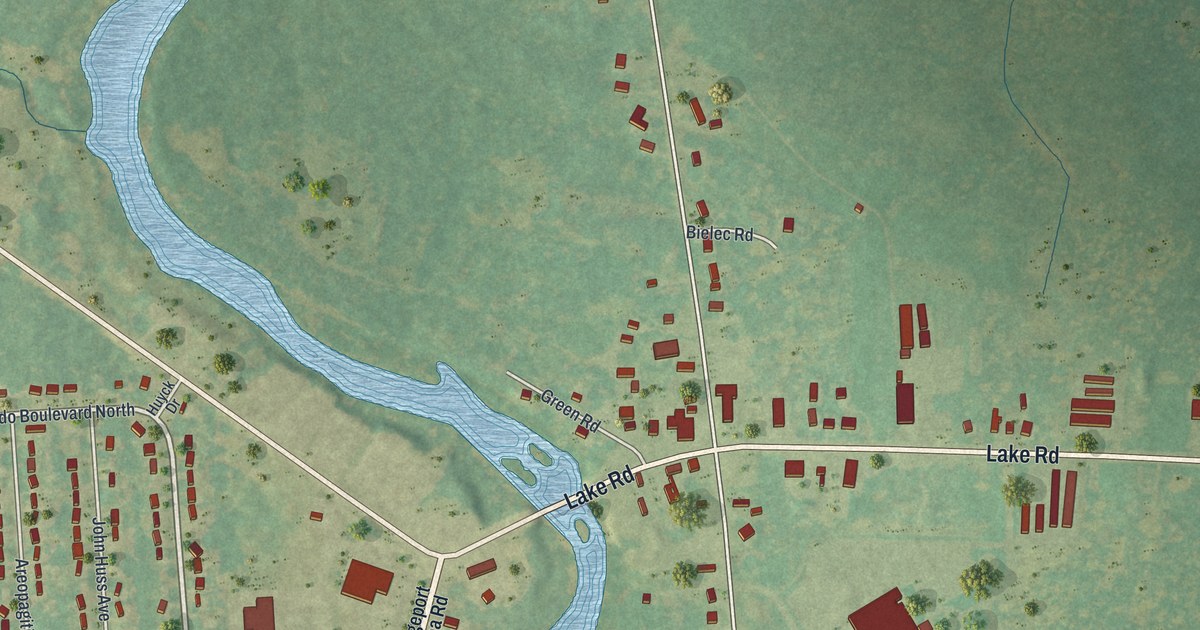Map of Bridgeport, New York in 2026