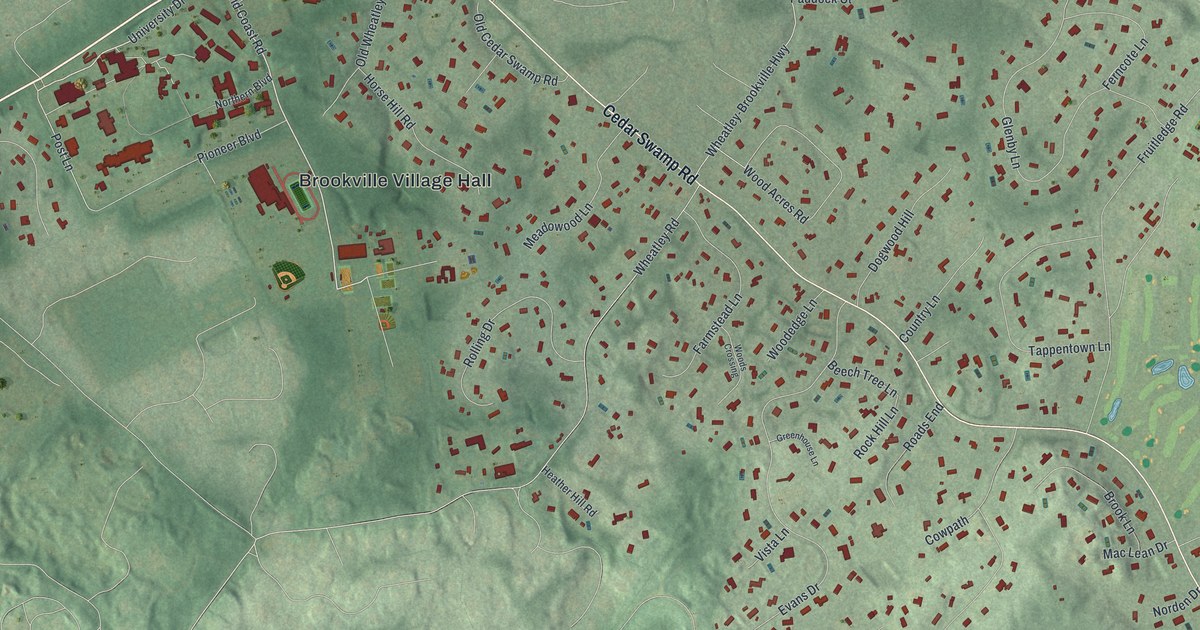 Map of Brookville, New York in 2026