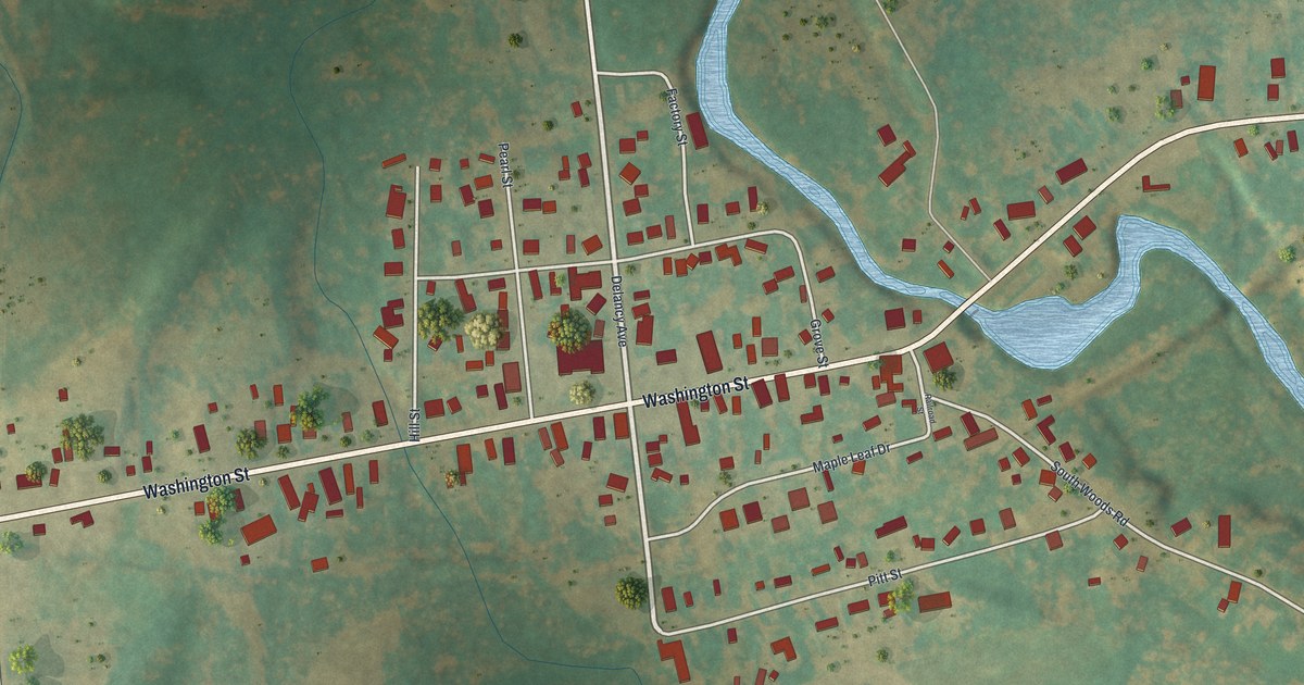 Map of Brushton, New York in 2026