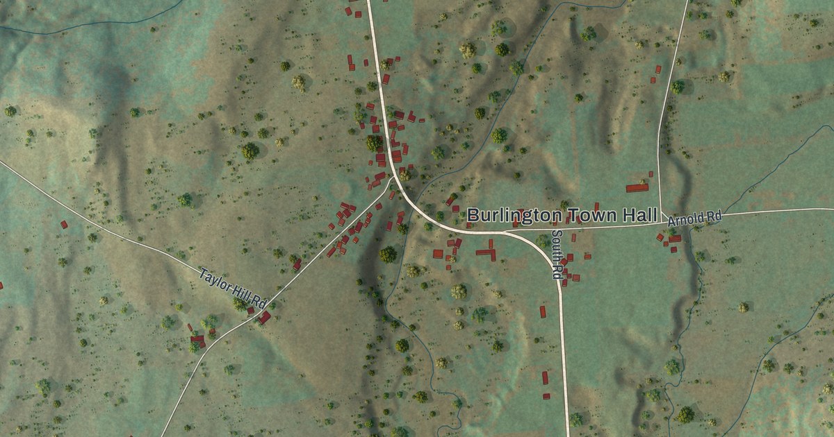 Map of Burlington Flats, New York in 2026