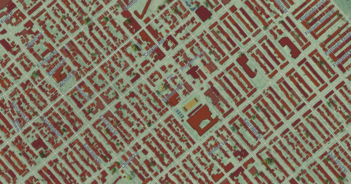 Detailed Map of Canarsie, New York
