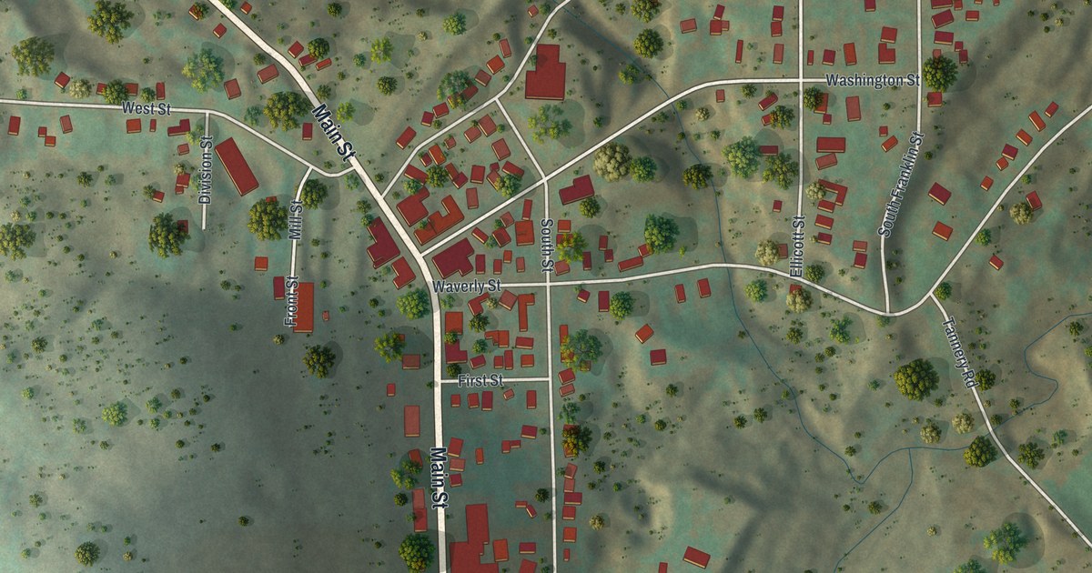 Map of Cattaraugus, New York in 2026