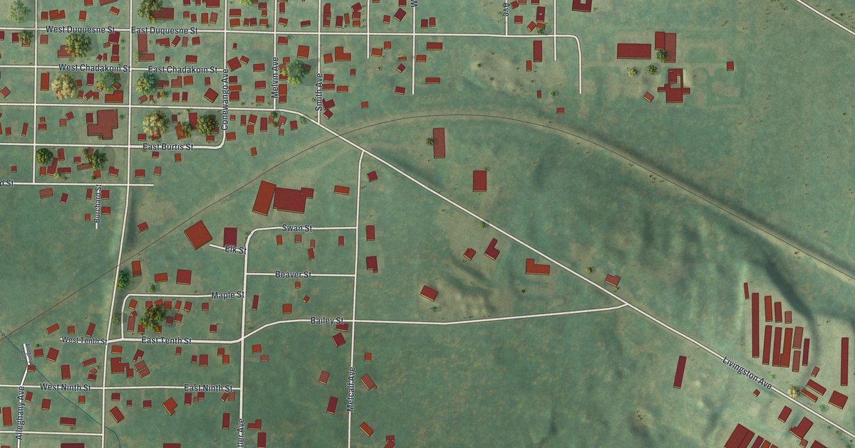 Map of Celoron, New York in 2026