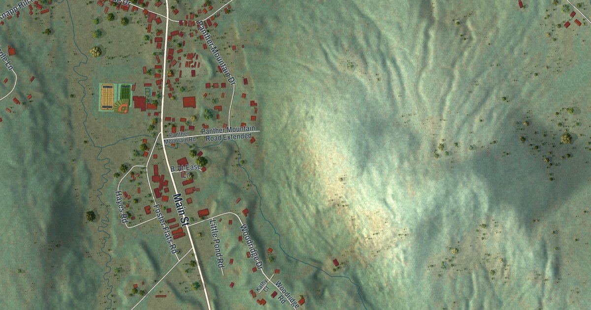 Map of Chestertown, New York in 2026