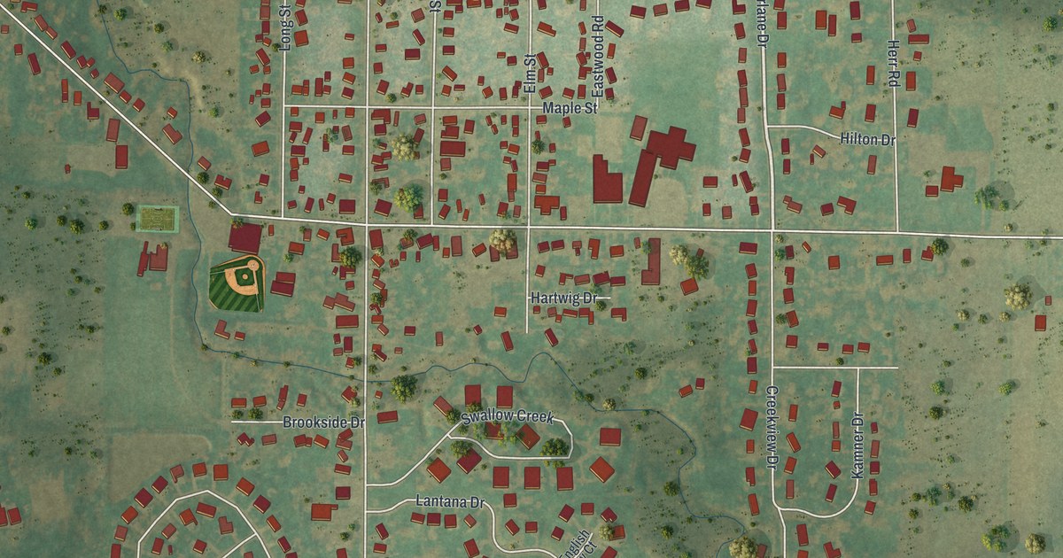 Map of Clarence Center, New York in 2026