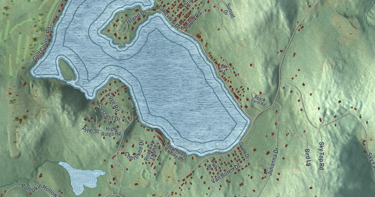 Map of Copake Lake, New York in 2026