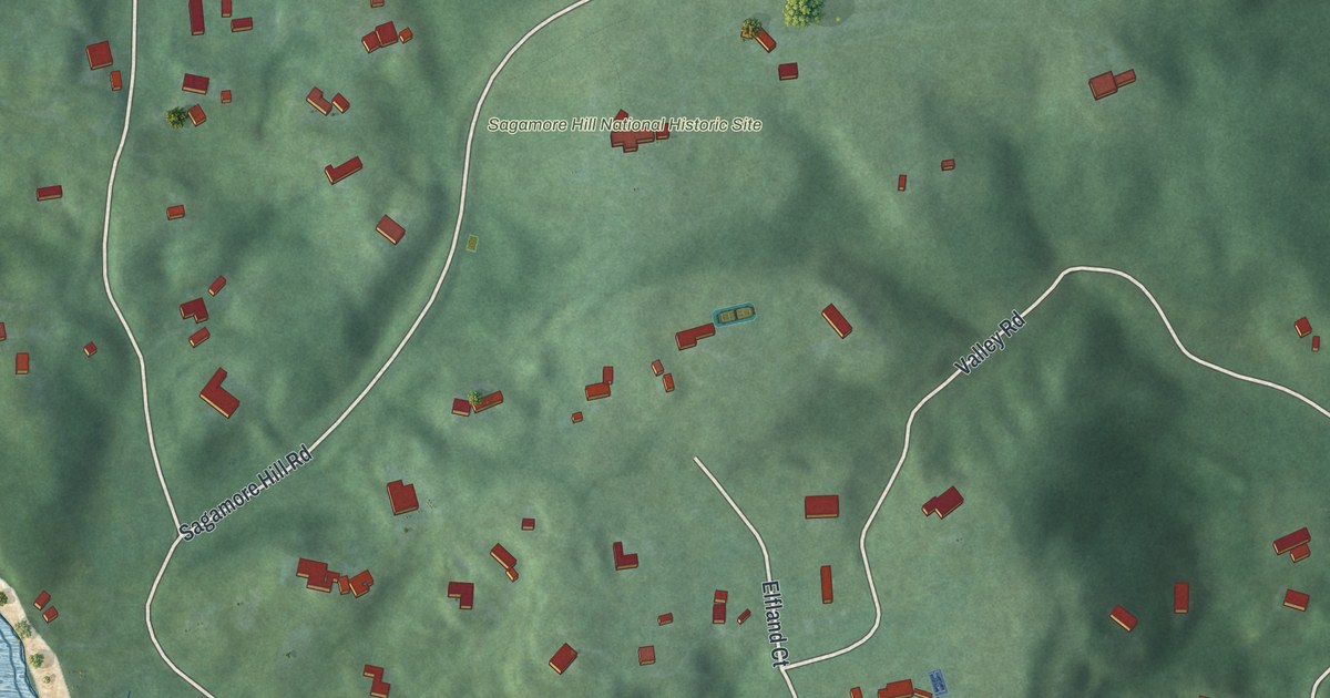 Map of Cove Neck, New York in 2026