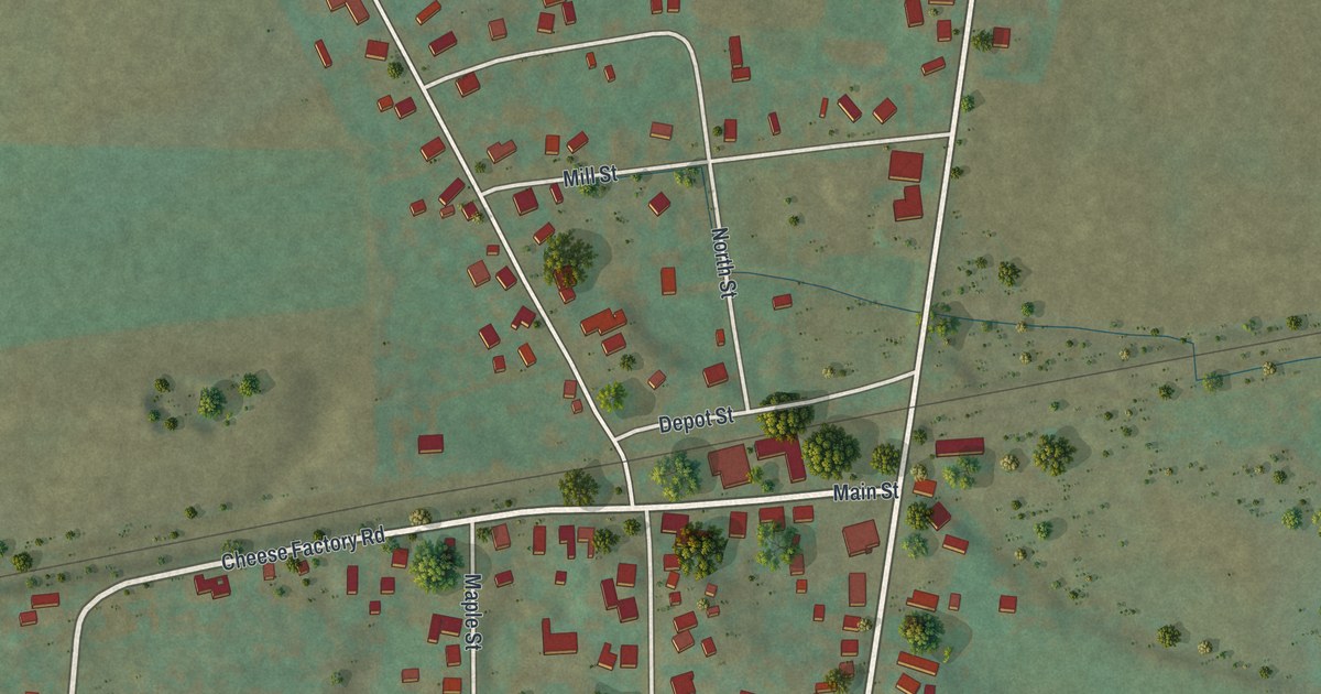 Map of Dalton, New York in 2026