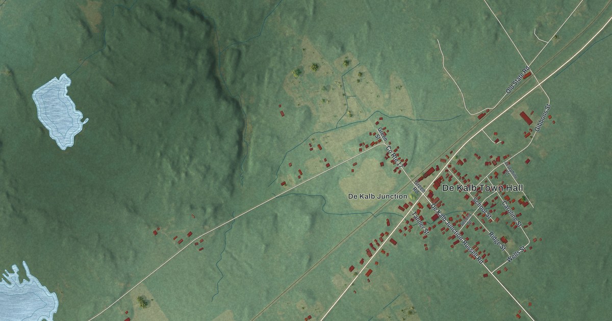 Map of DeKalb Junction, New York in 2026