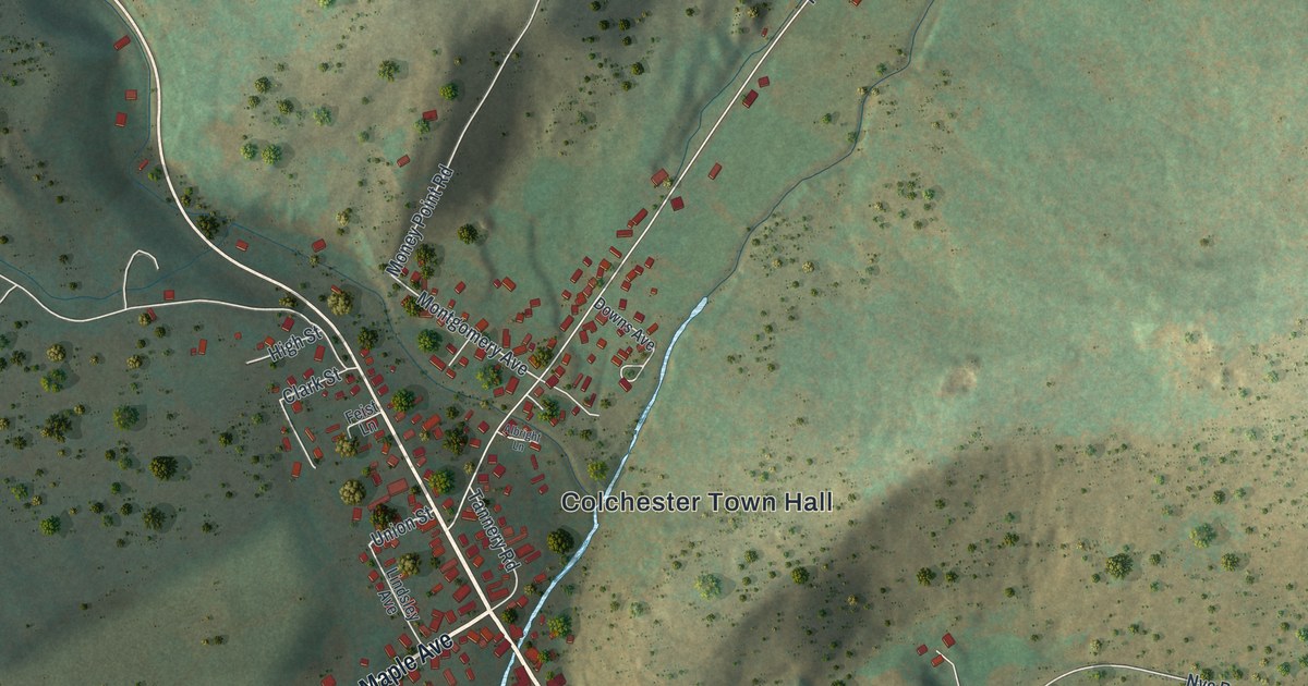 Map of Downsville, New York in 2026