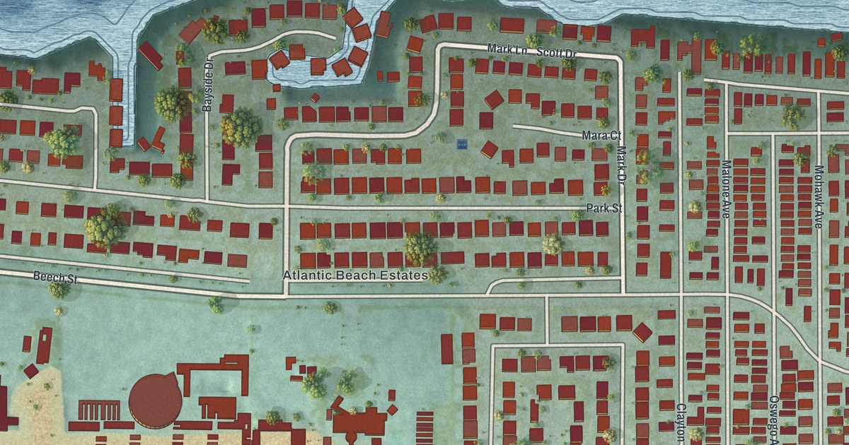 Map of East Atlantic Beach, New York in 2026