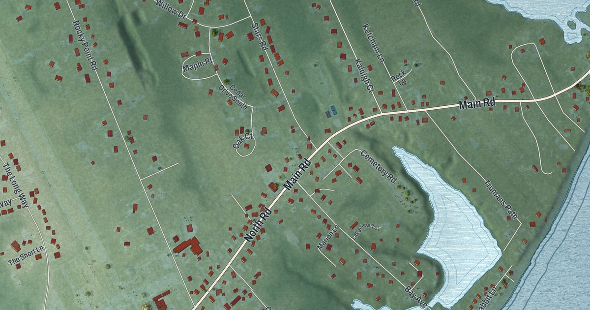 Map of East Marion, New York in 2026