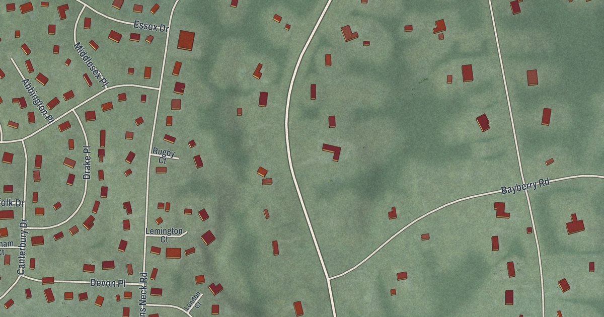 Map of Eatons Neck, New York in 2026
