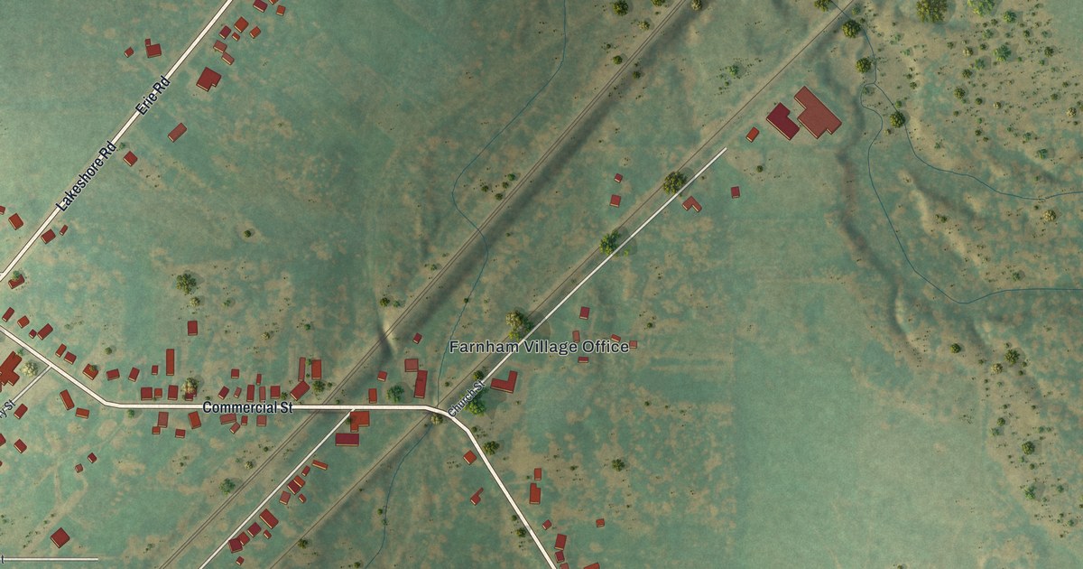 Map of Farnham, New York in 2026