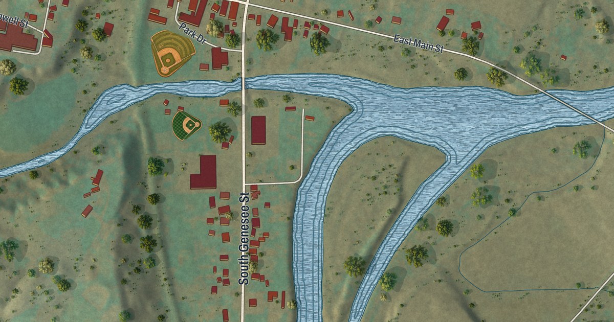 Map of Fillmore, New York in 2026