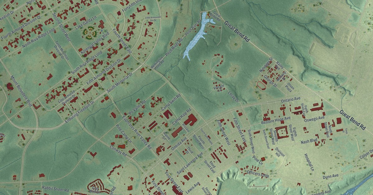 Map of Fort Drum, New York in 2026