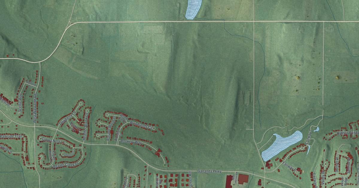 Map of Gananda, New York in 2026