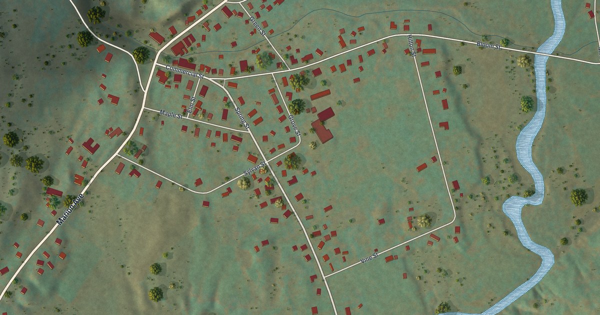 Map of Gilbertsville, New York in 2026