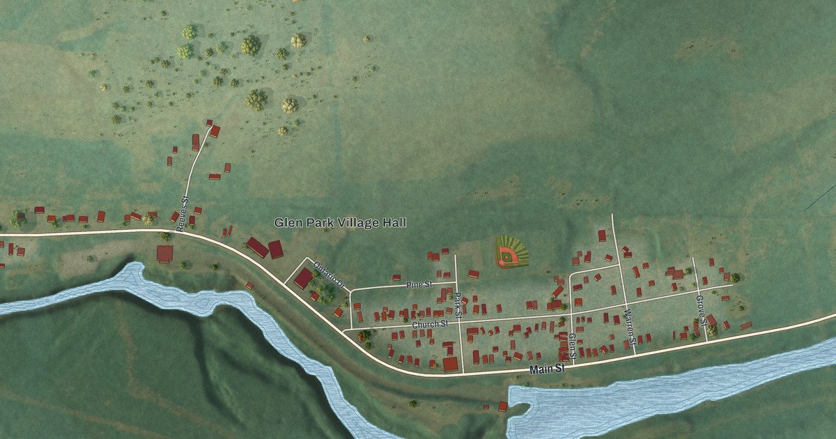 Map of Glen Park, New York in 2026