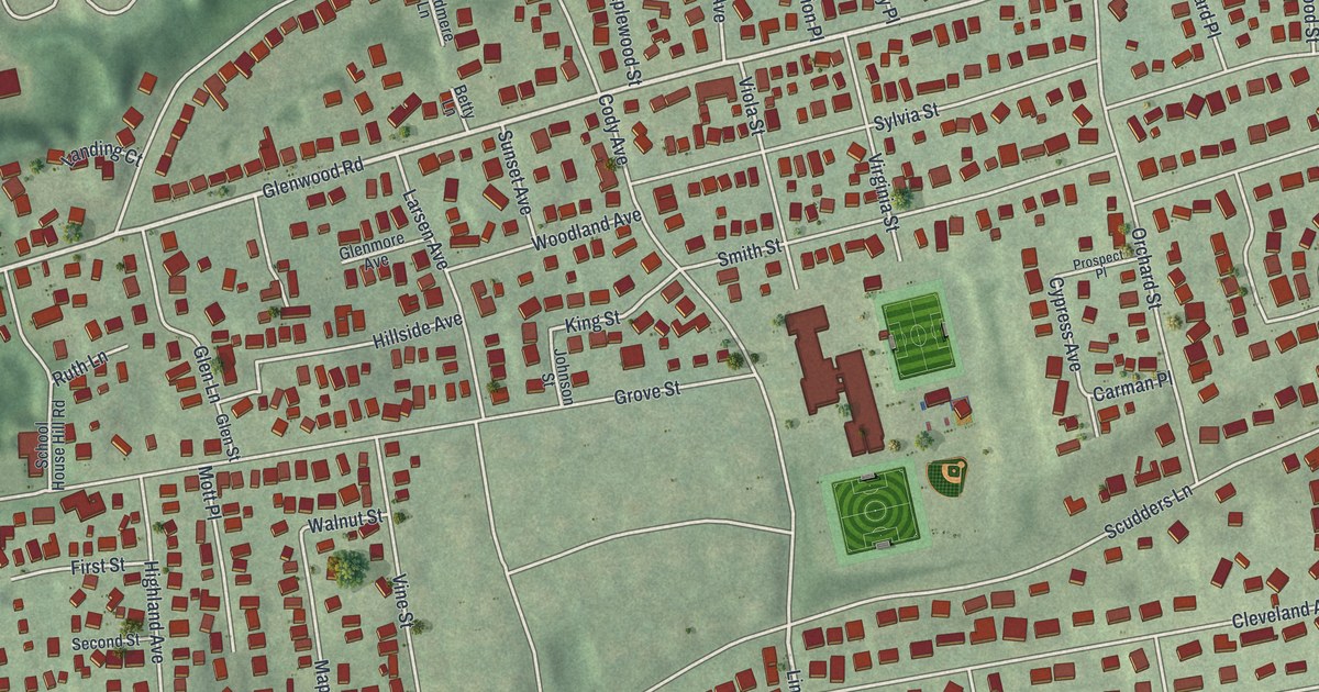 Map of Glenwood Landing, New York in 2026