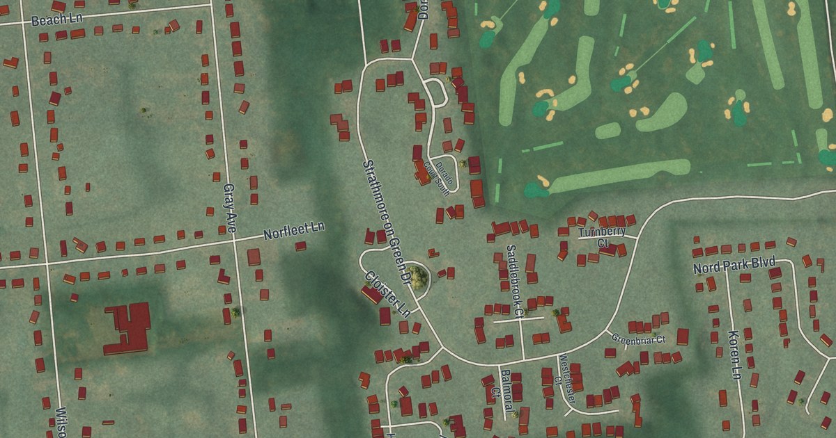 Map of Gordon Heights, New York in 2026