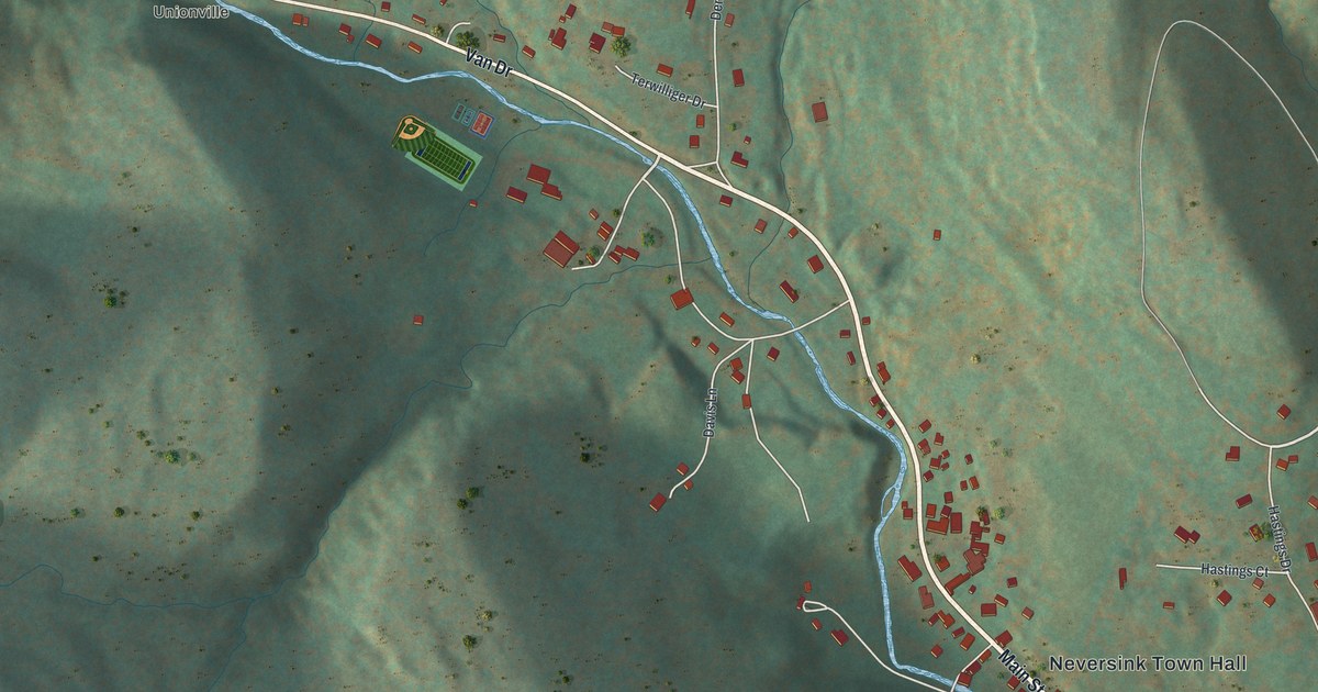 Map of Grahamsville, New York in 2026