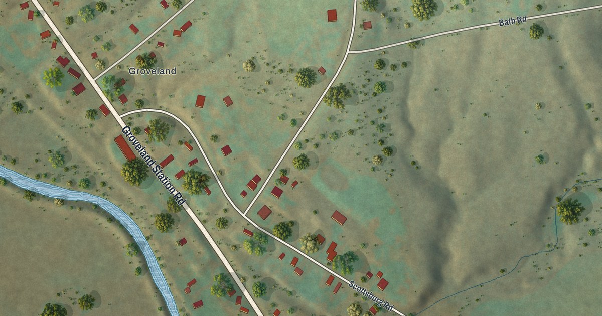 Map of Groveland Station, New York in 2026