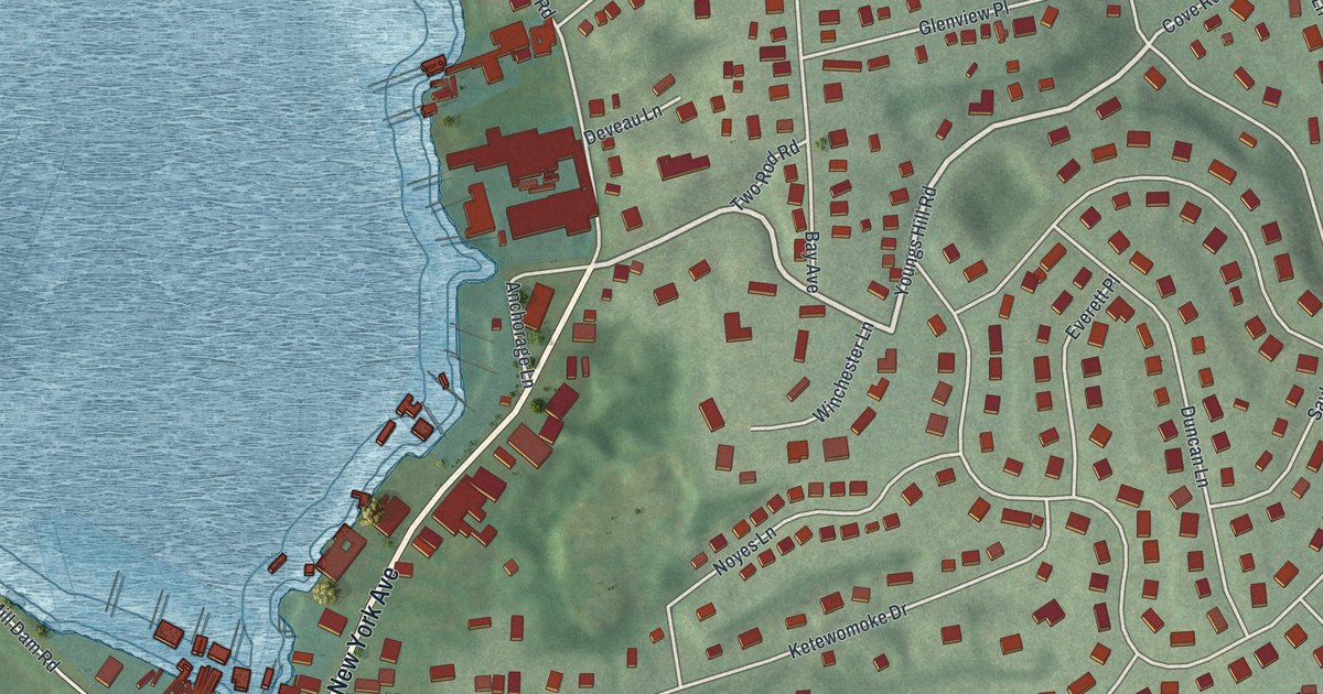 Map of Halesite, New York in 2026