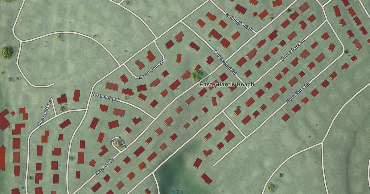 Map of Harbor Hills, New York in 2026