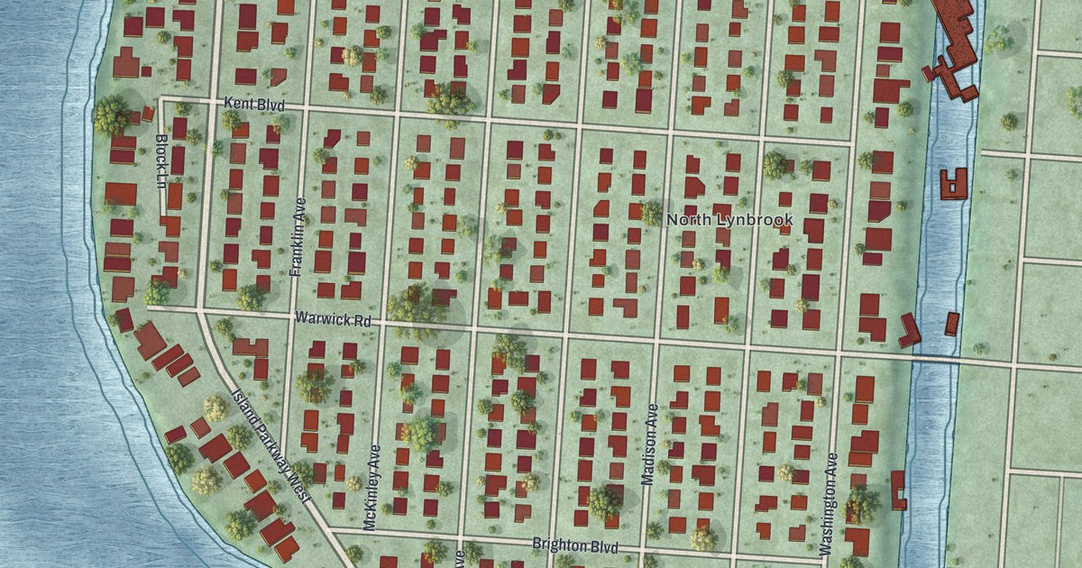 Map of Harbor Isle, New York in 2026