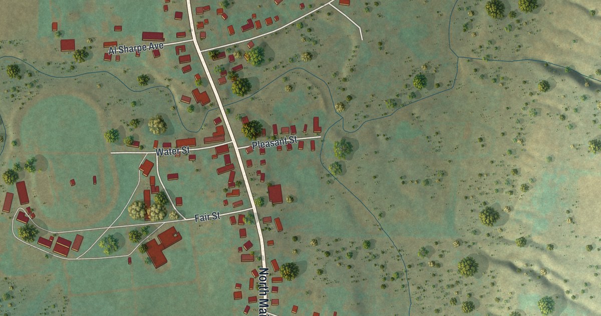 Map of Hemlock, New York in 2026