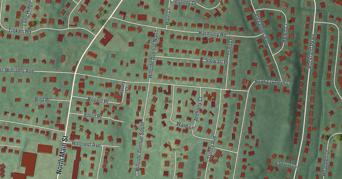 Map of Hillcrest, New York in 2026
