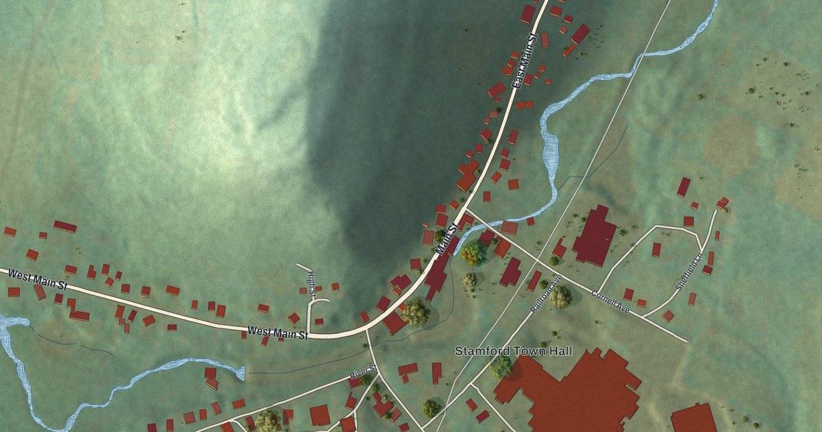 Map of Hobart, New York in 2026