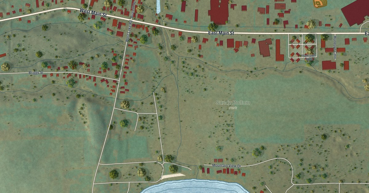 Map of Honeoye, New York in 2026