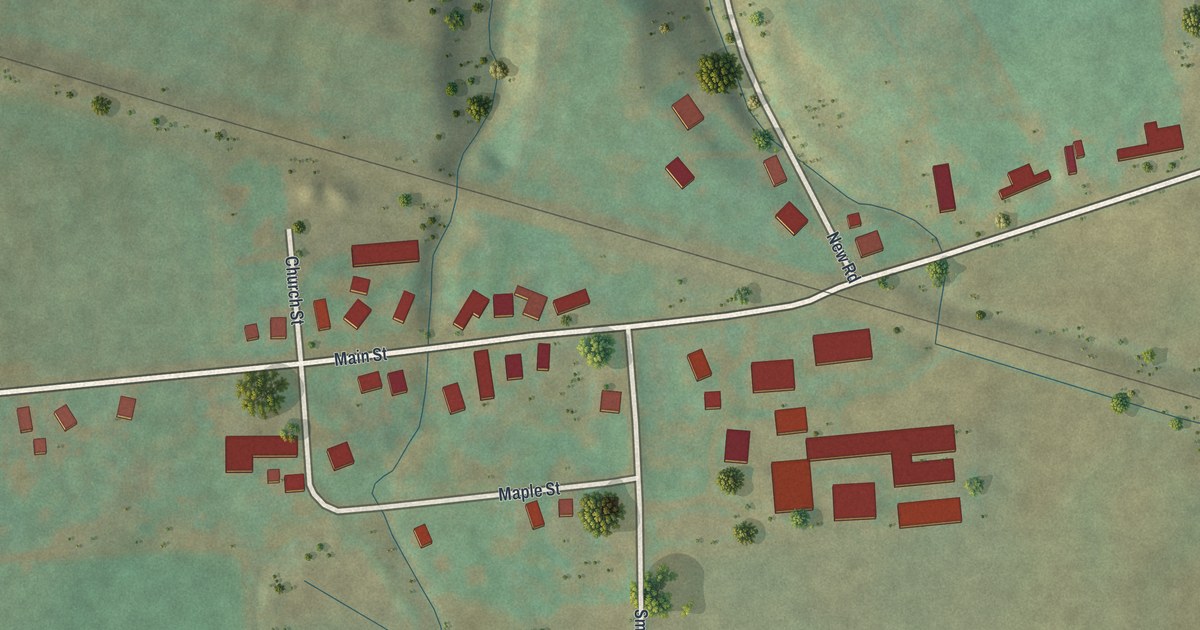 Map of Hunt, New York in 2026