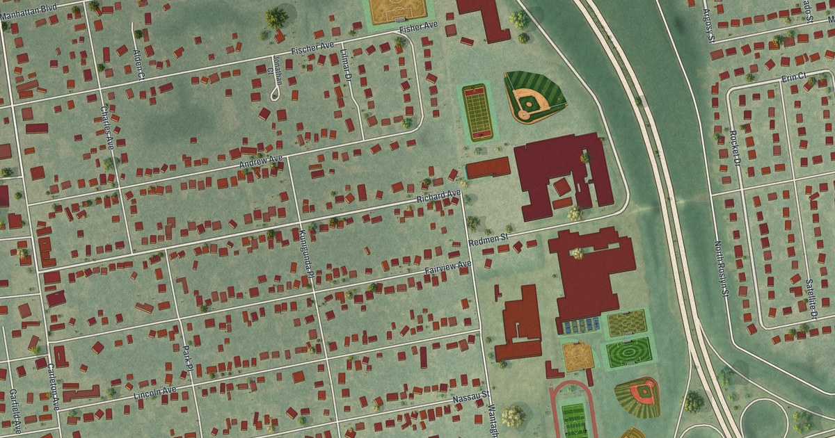 Map of Islip Terrace, New York in 2026