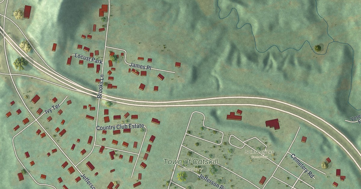 Map of Jefferson Heights, New York in 2026