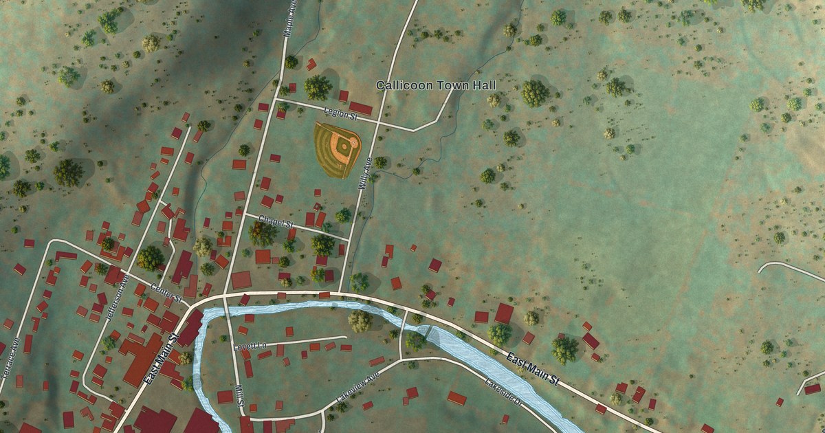 Map of Jeffersonville, New York in 2026