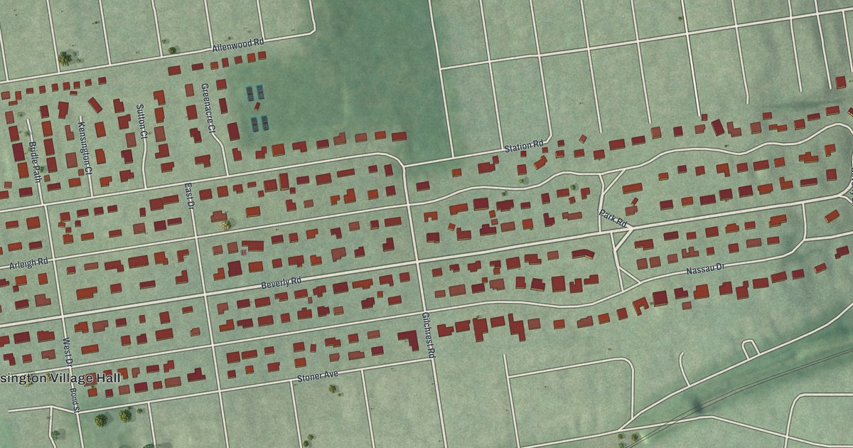 Map of Kensington, New York in 2026