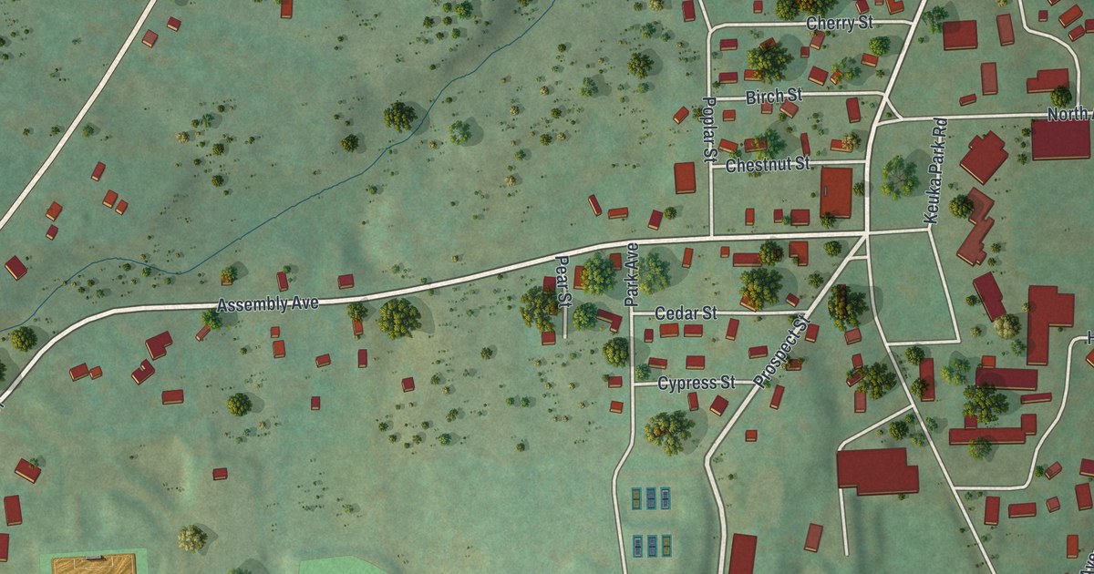 Map of Keuka Park, New York in 2026