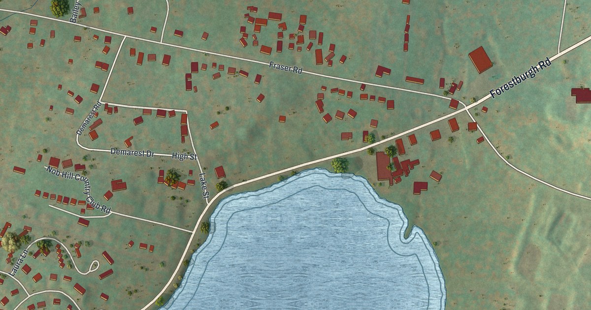 Map of Kiamesha Lake, New York in 2026