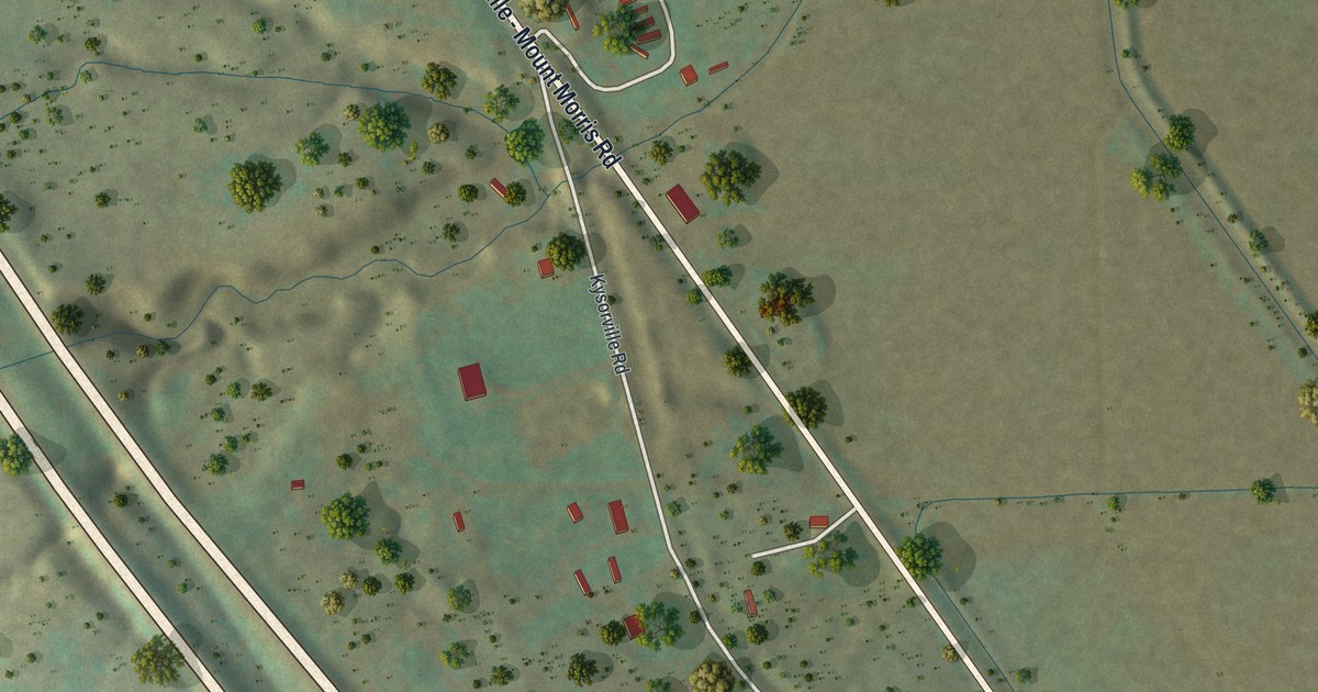 Map of Kysorville, New York in 2026