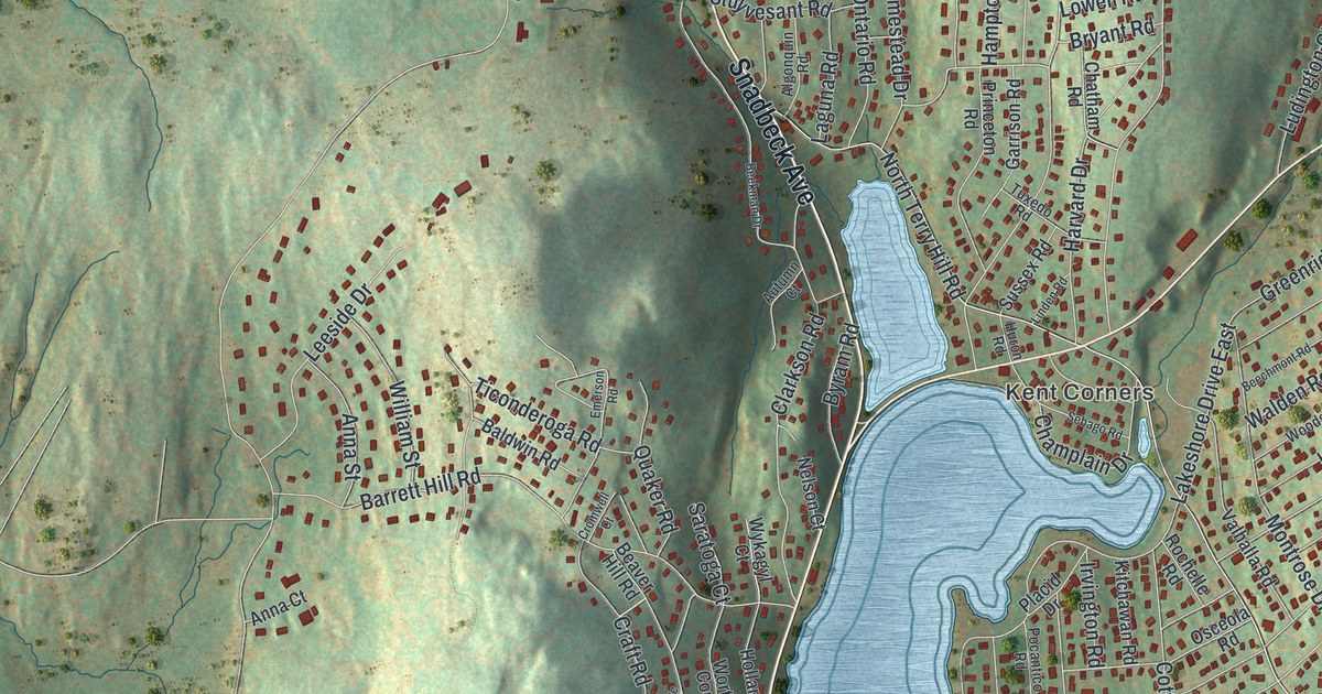 Map of Lake Carmel, New York in 2026