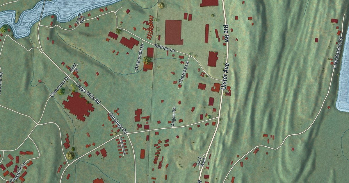 Map of Lake Katrine, New York in 2026