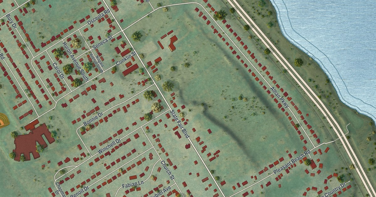 Map of Lakeland, New York in 2026