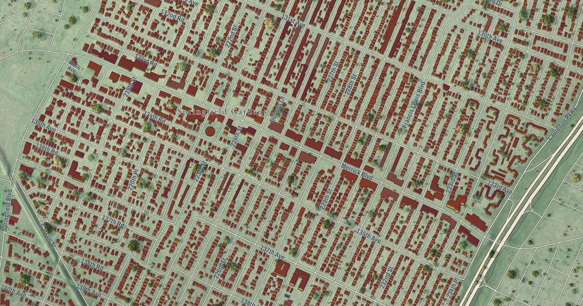 Detailed Map of Laurelton, New York