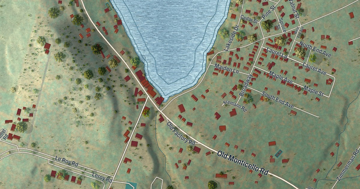 Map of Loch Sheldrake, New York in 2026
