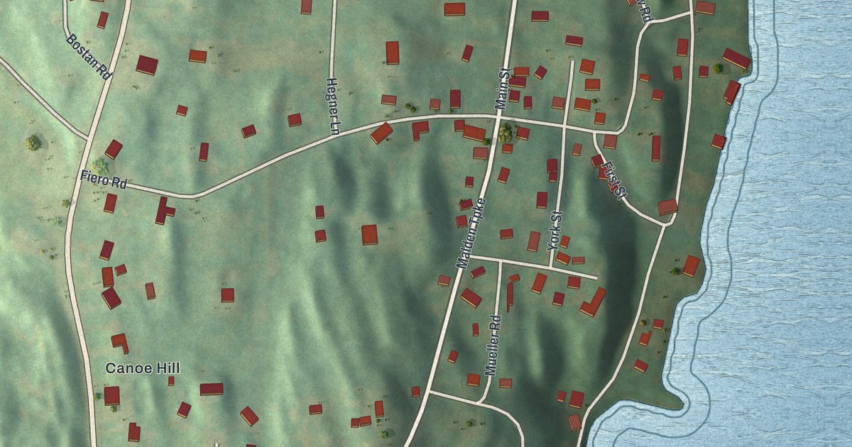 Map of Malden-on-Hudson, New York