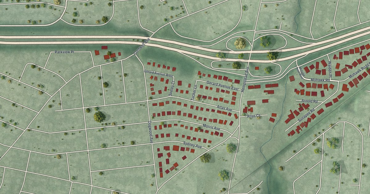 Map of Malverne Park Oaks, New York in 2026